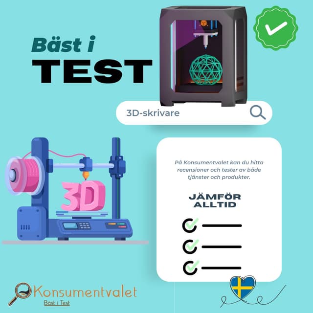 3D-skrivare bäst i test 2026