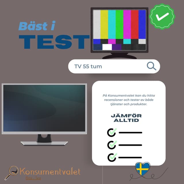 TV 55 tum bäst i test 2026