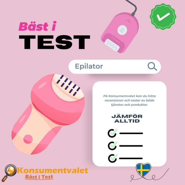 Epilator bäst i test 2026