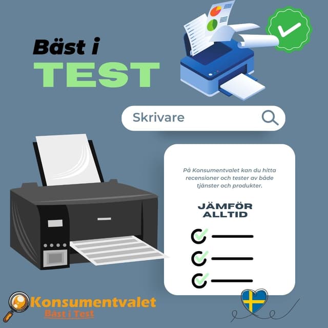 Skrivare bäst i test 2026