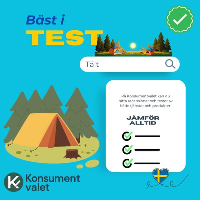 Tält bäst i test 2026