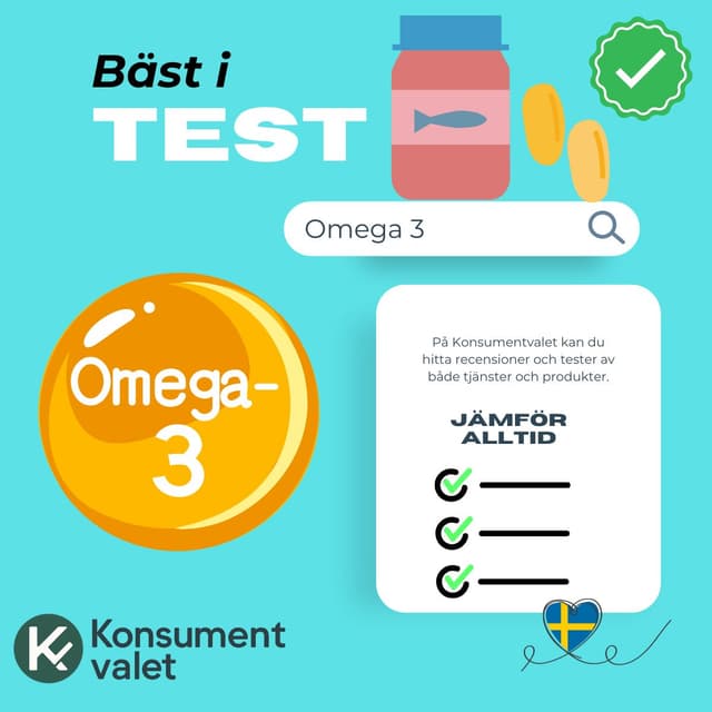 Omega 3 bäst i test 2026