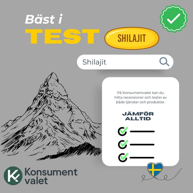 Shilajit bäst i test 2026