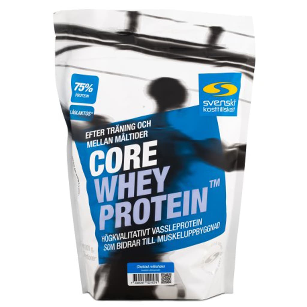 Svensk kosttillskott Core Whey Protein 1kg