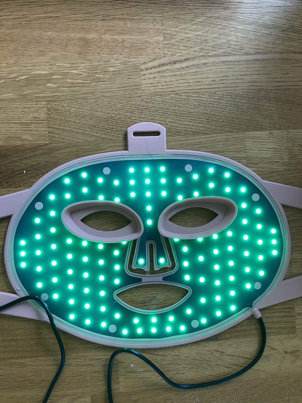 Led Mask grön belysning