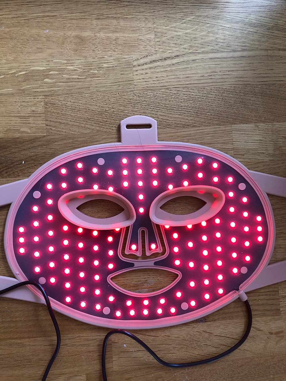 Led Mask röd stark belysning