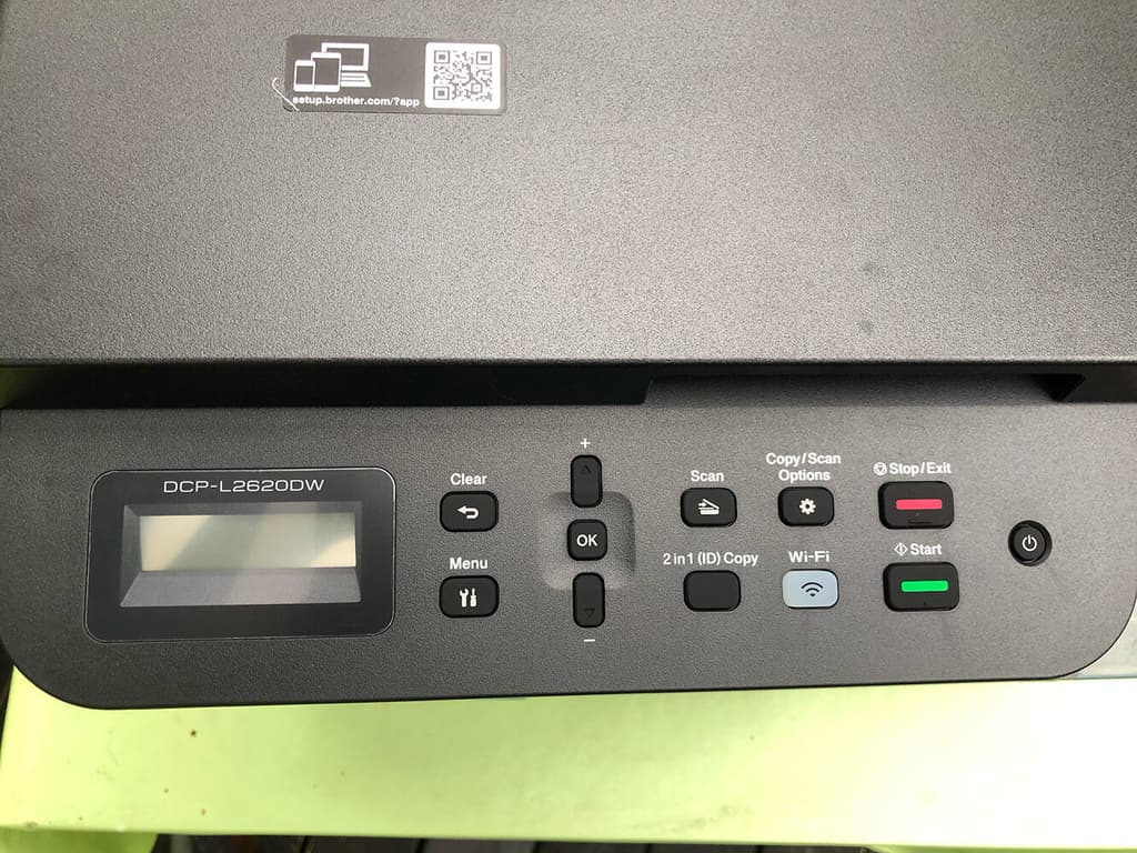 Kontroller Brother laserskrivaren