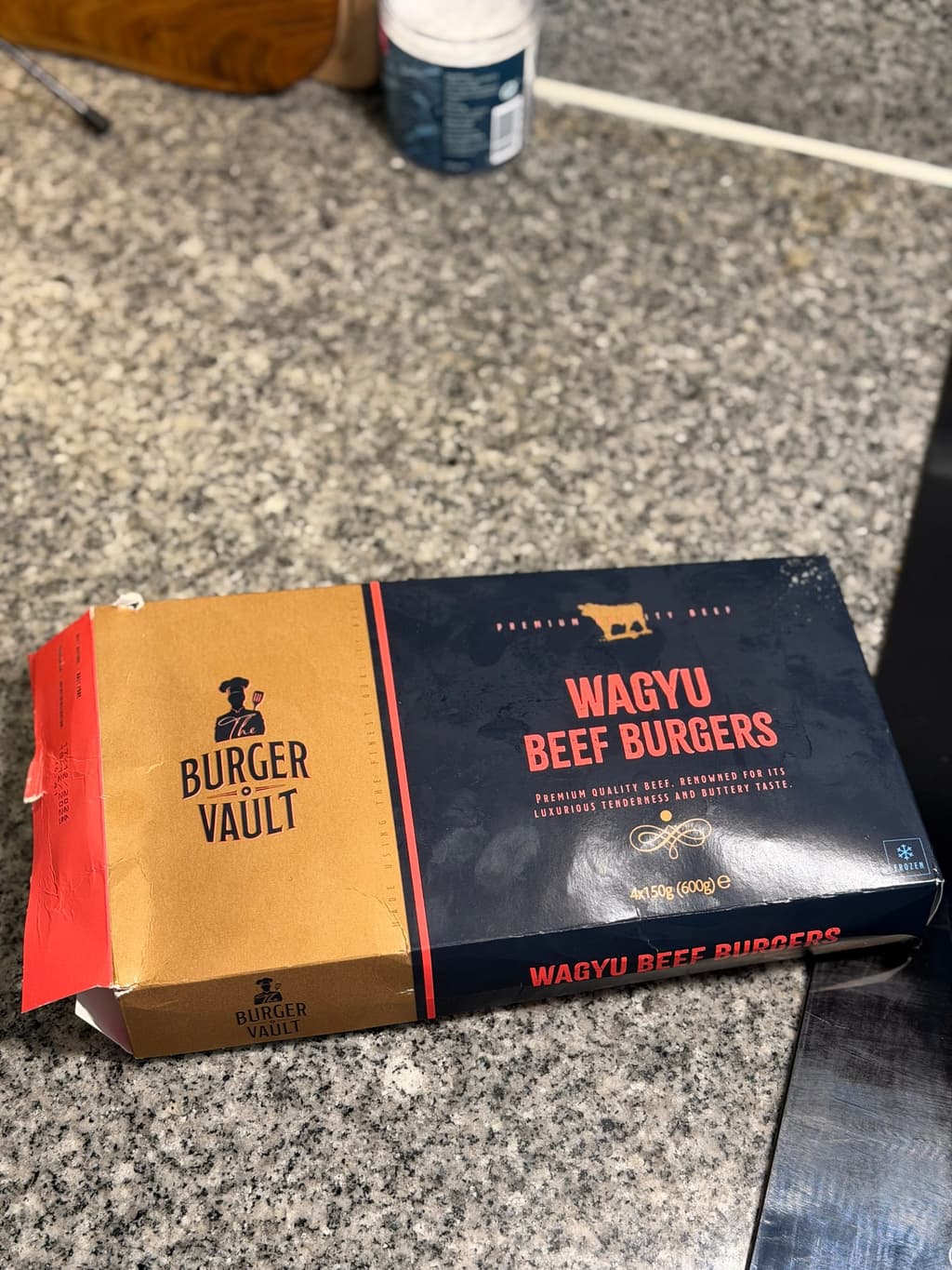 Burger Vault Wagyu Beef Burgers förpackning
