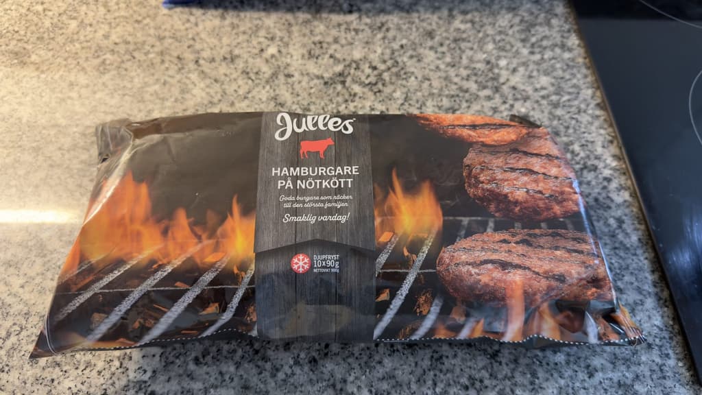 Julles Hamburgare förpackning