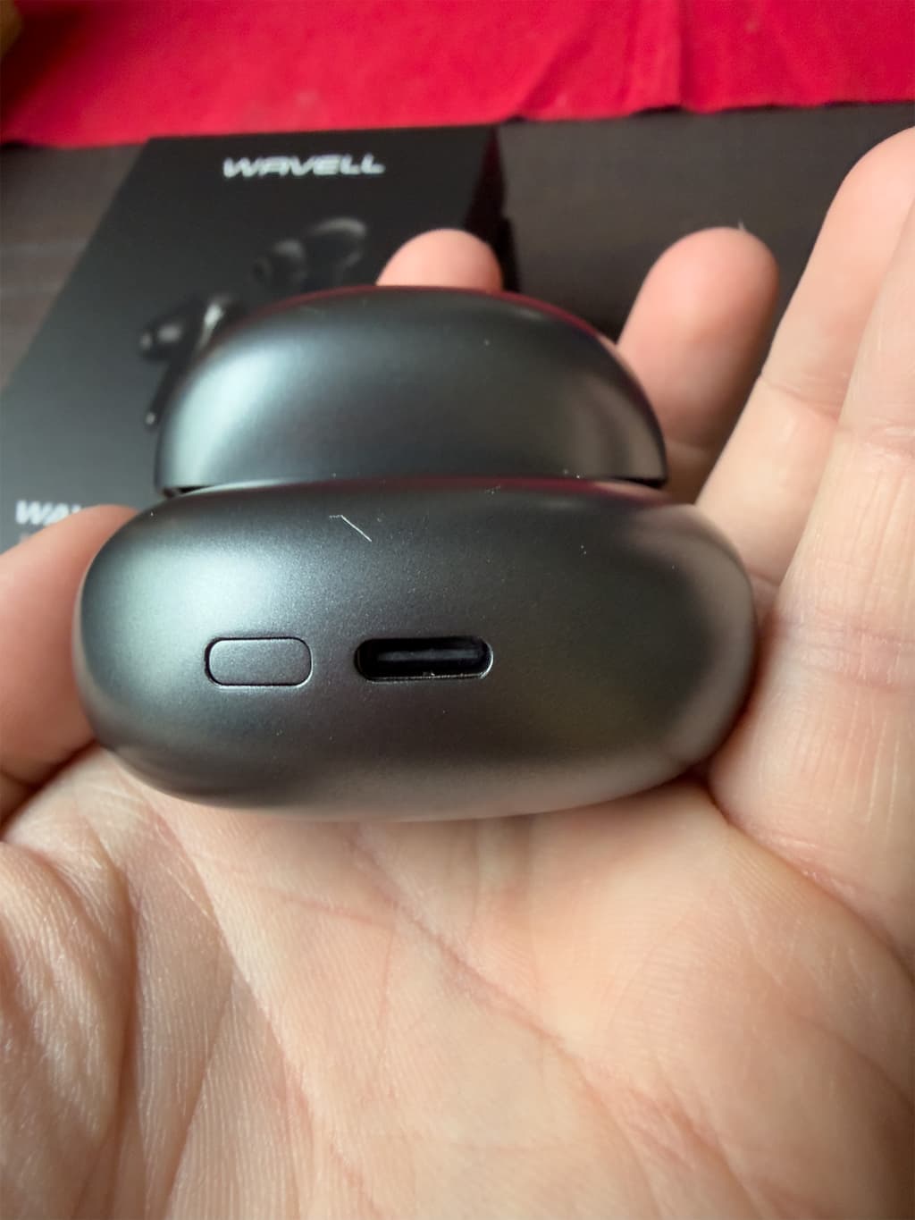 USB-C uttag på laddfodral