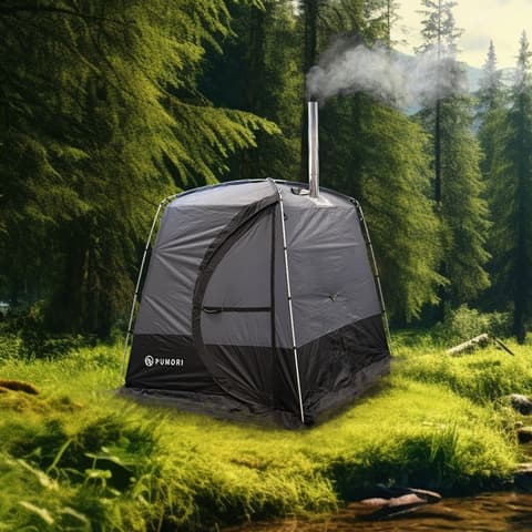 Pumori Bastutält Komplett med kamin