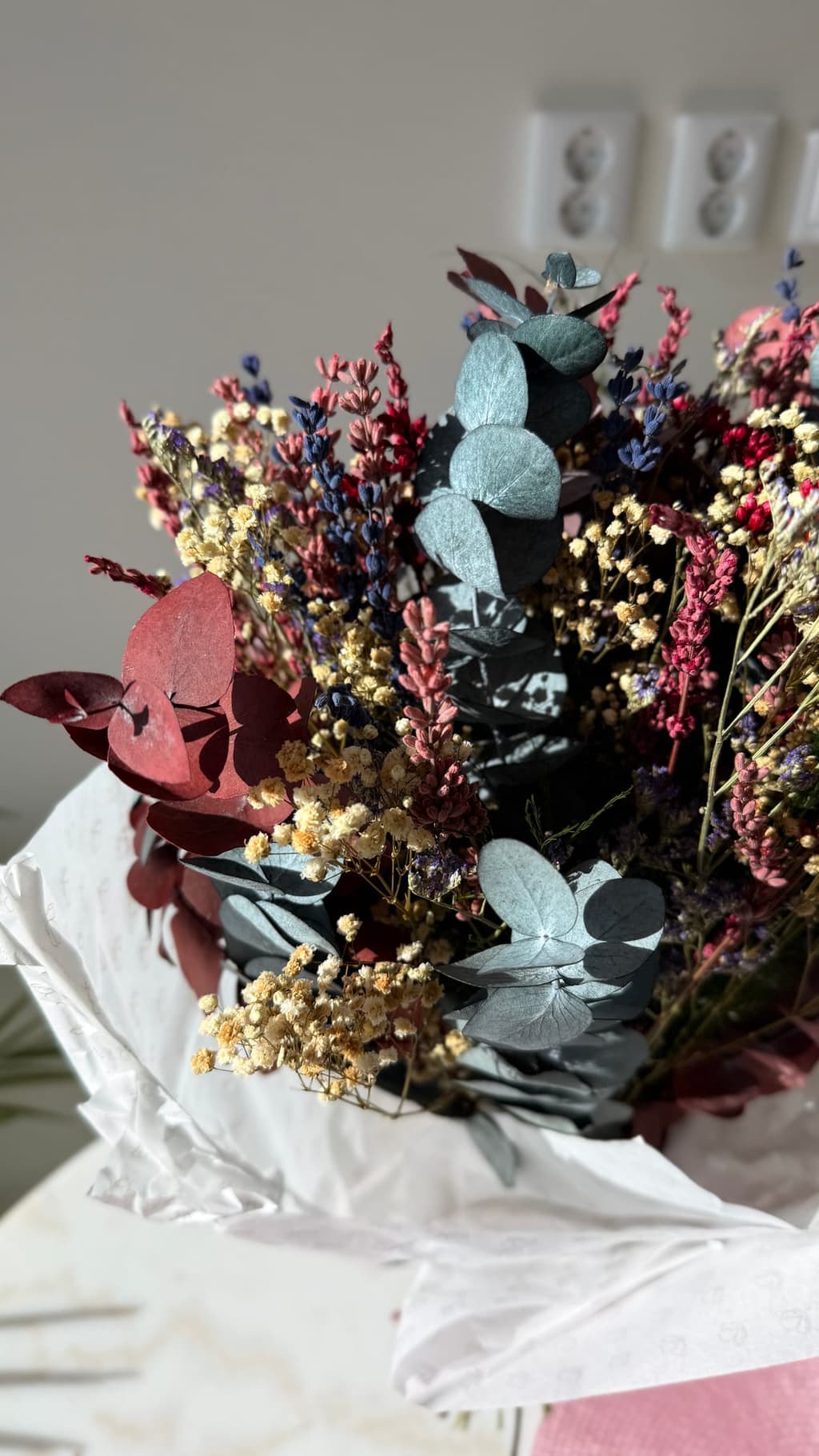 Frisk fläkt från Living Flowers på nära håll