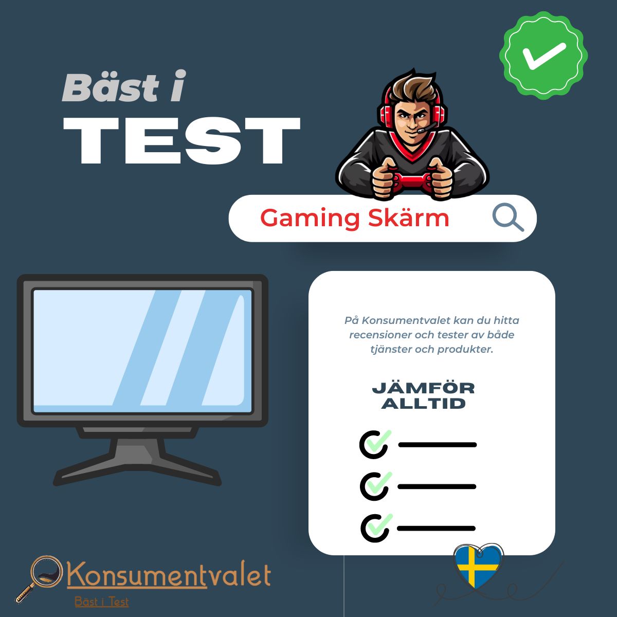 Gaming Skärm bäst i test 2024