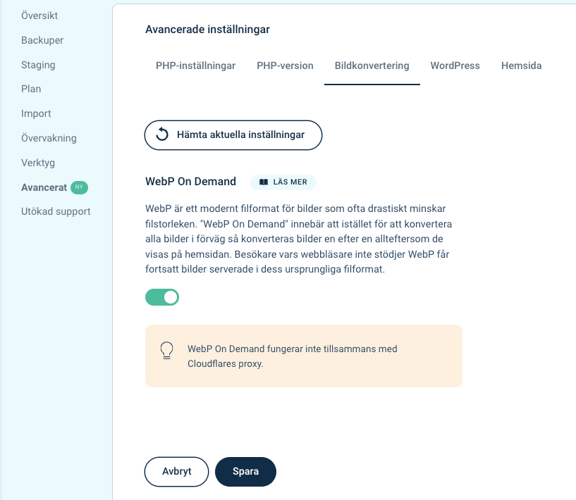 templ webp format bilder exempel