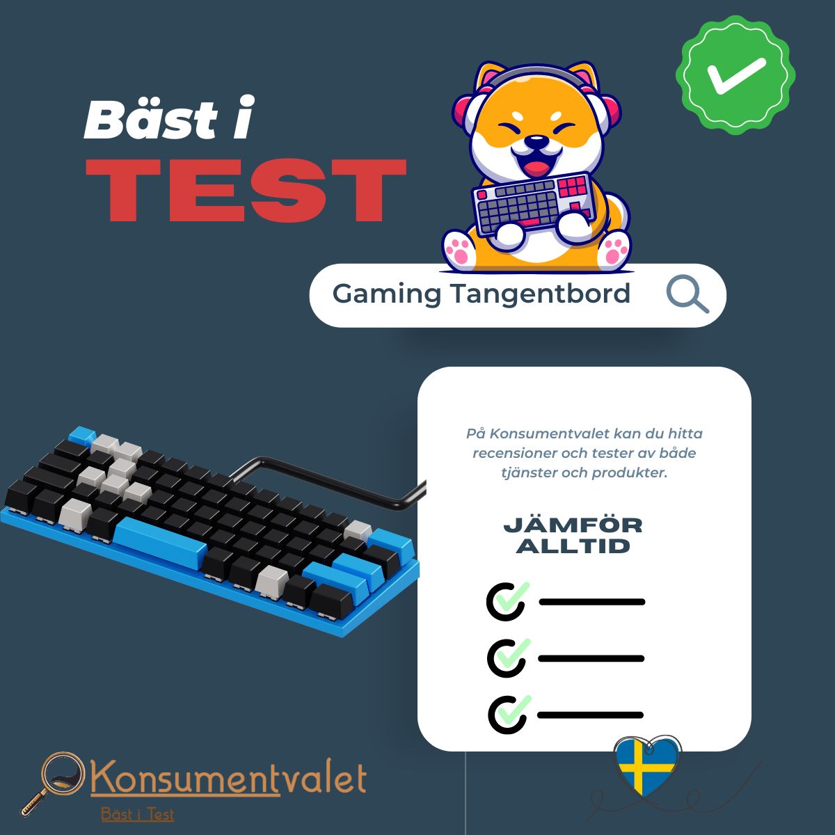 Gaming Tangentbord bäst i test 2024