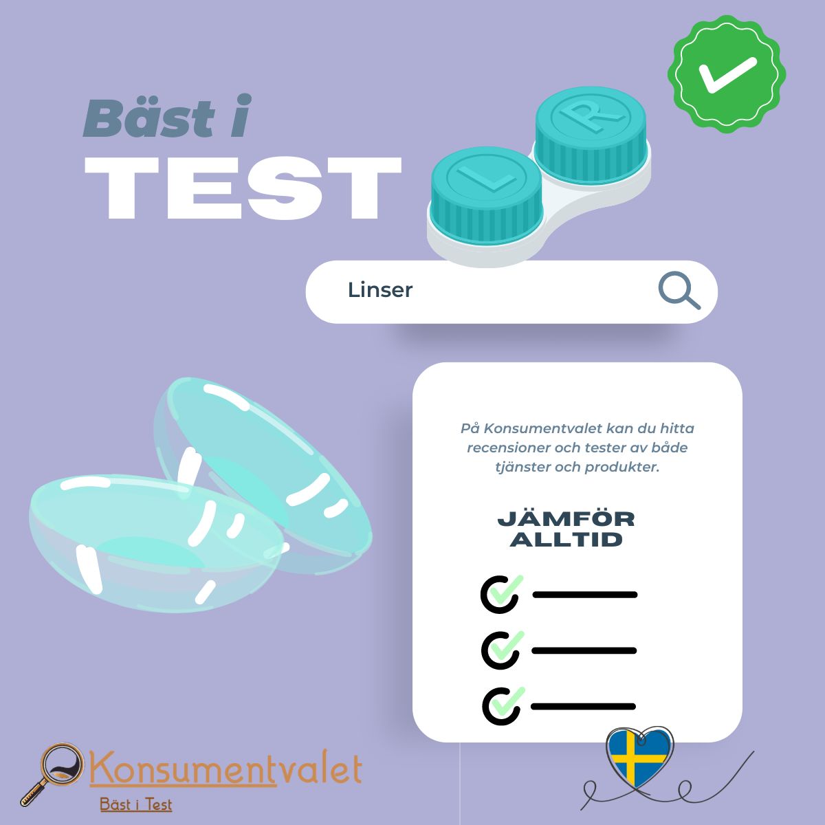 Linser bäst i test 2024