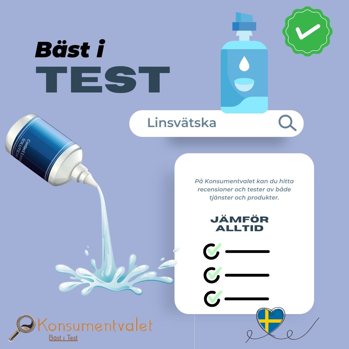 Linsvätska bäst i test 2024