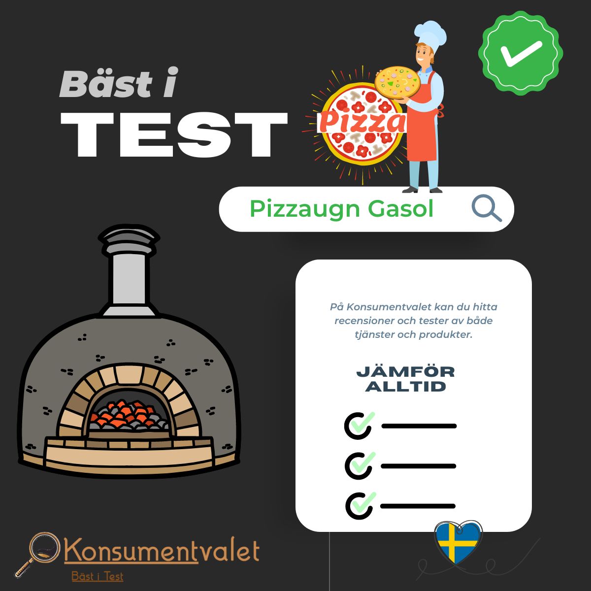 Pizzaugn Gasol bäst i test 2024