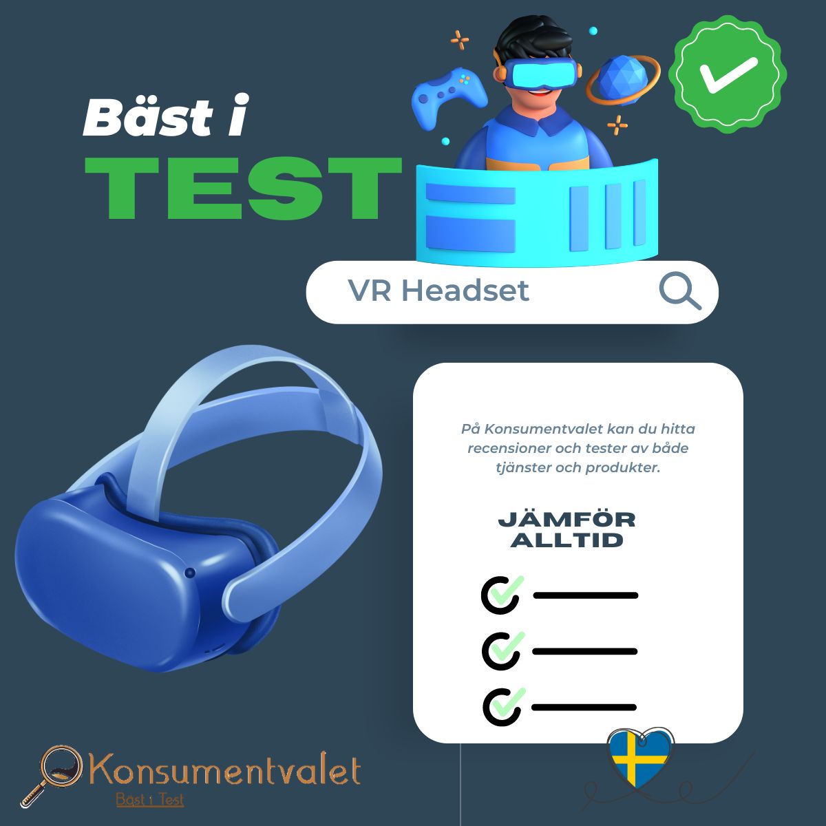 VR Headset bäst i test 2024