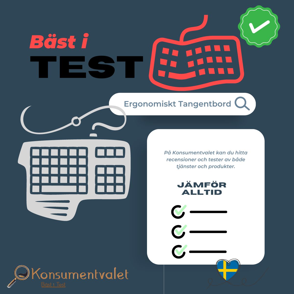 Ergonomiskt Tangentbord bäst i test 2024