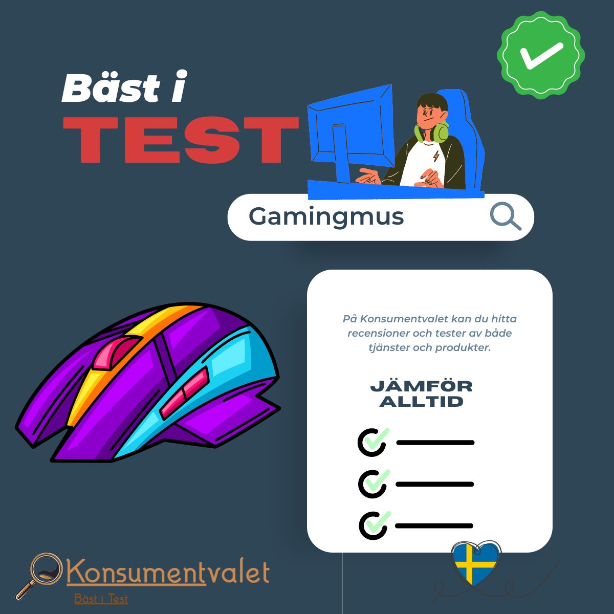 Gamingmus bäst i test 2024