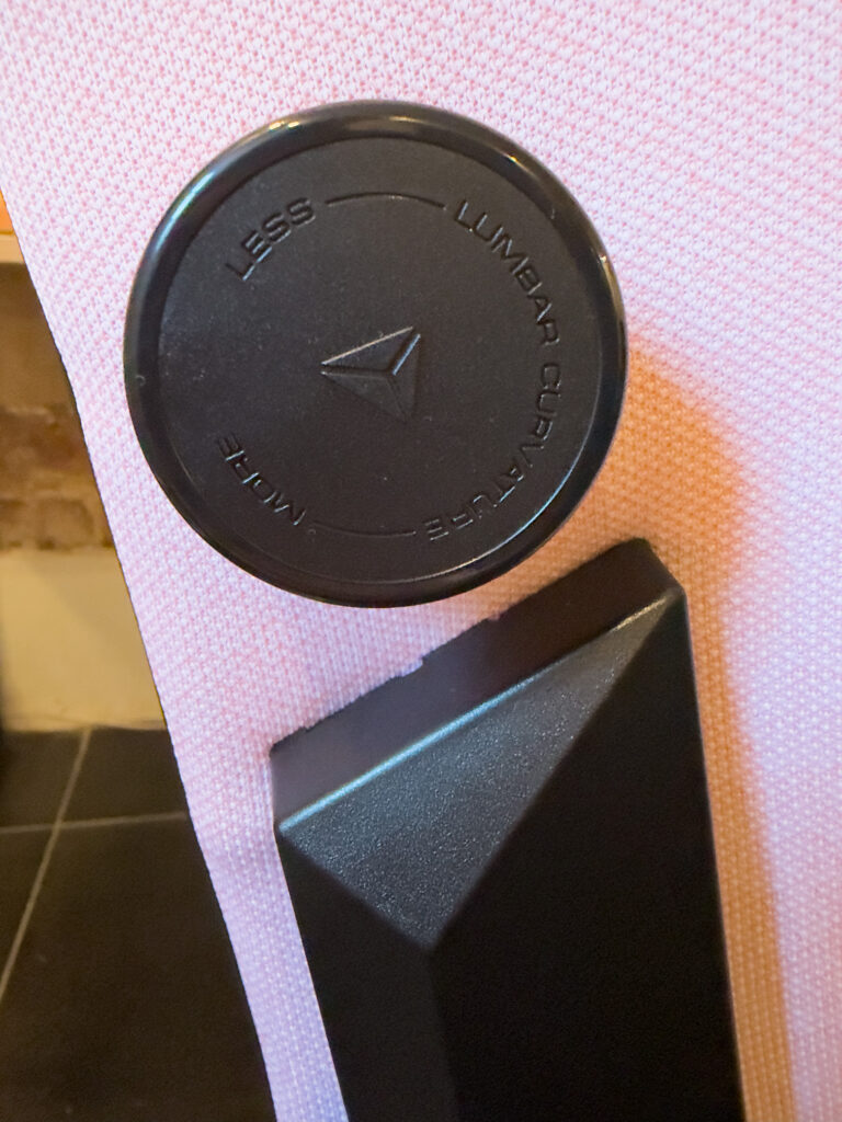 Hjul för att ställa in ryggkurva