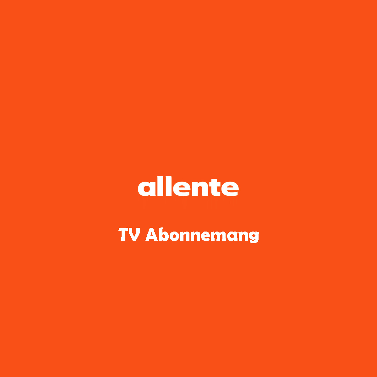 Allente Tv Abonnemang