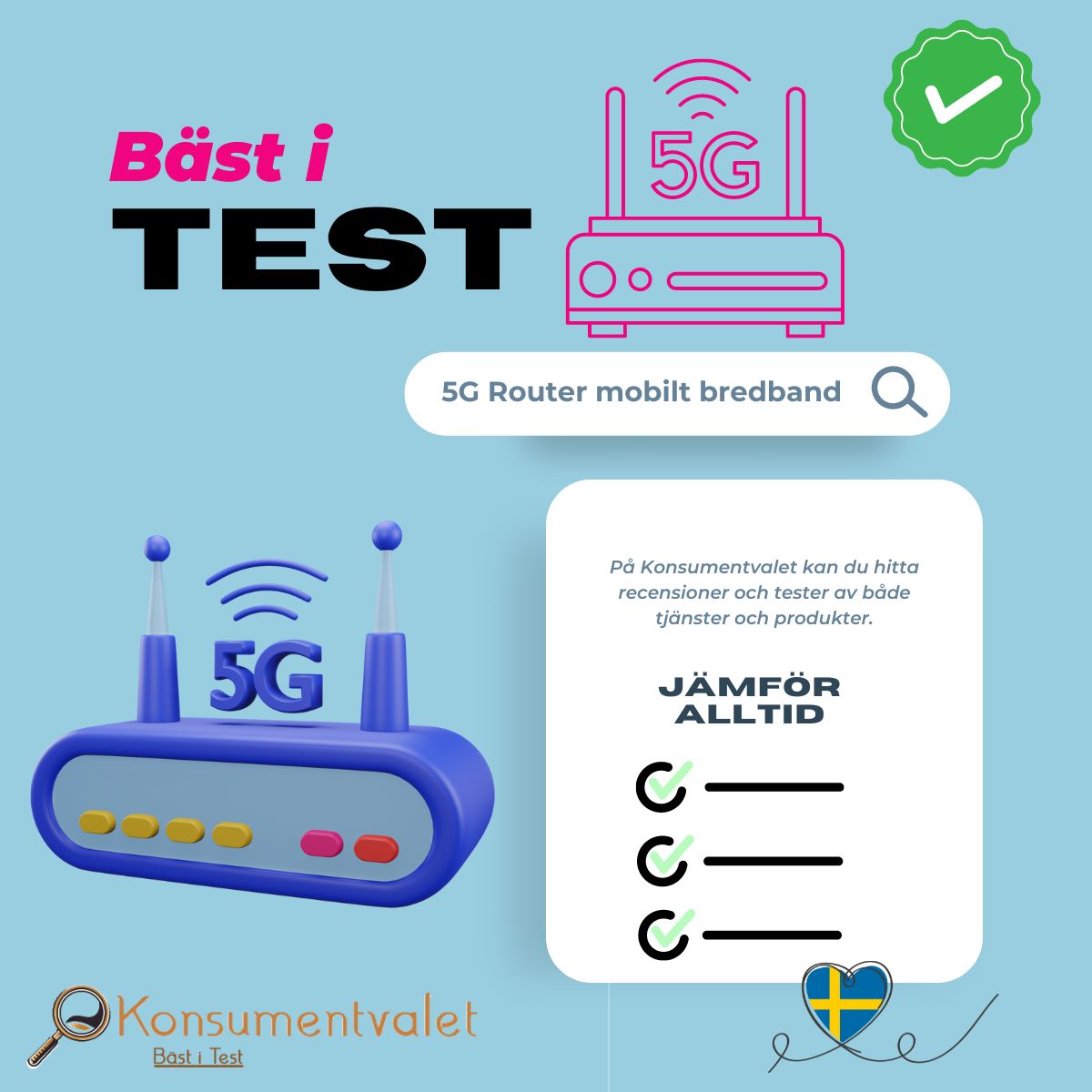 5G router mobilt bredband