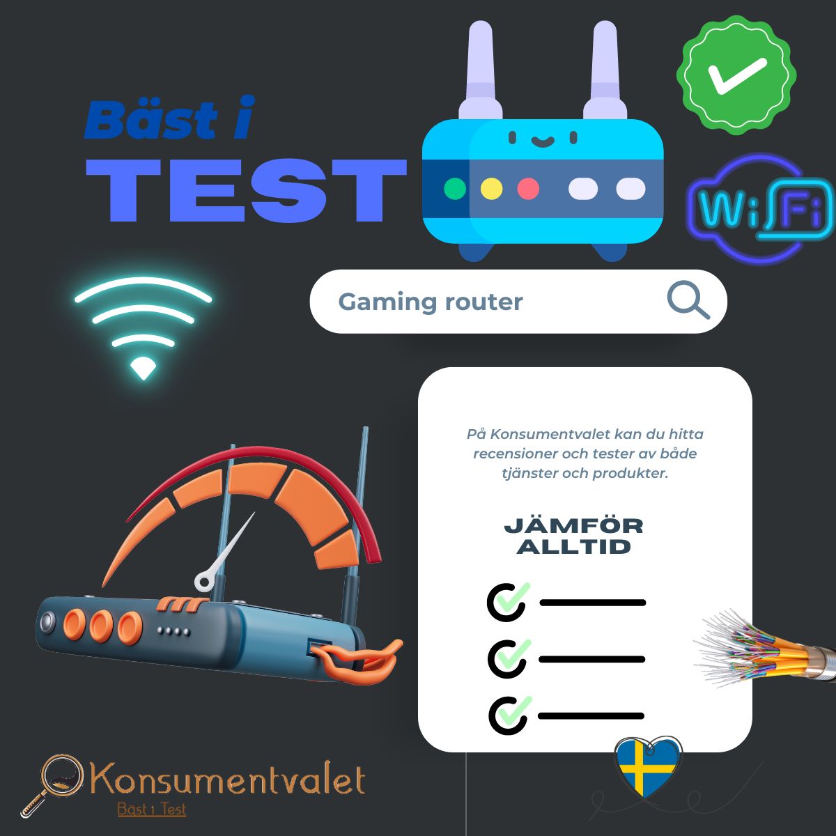 Gaming router bäst i test 2024