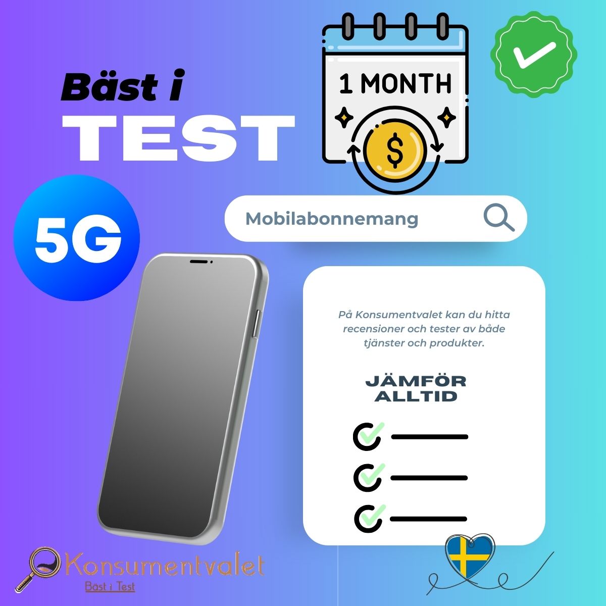 Mobilabonnemang bäst i test 2024