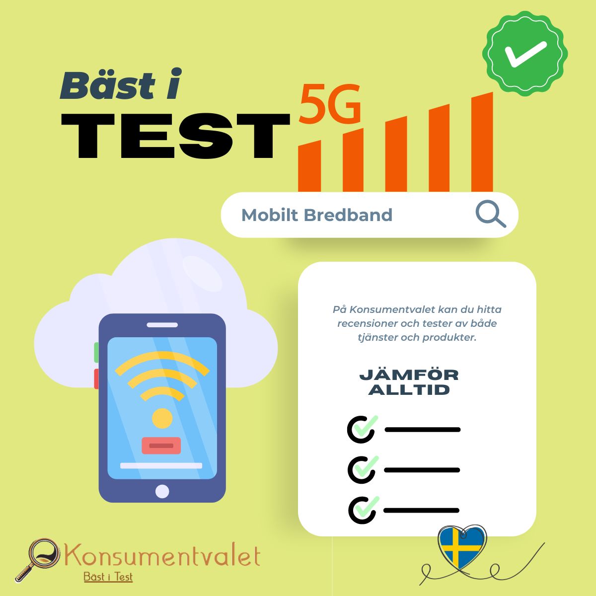 Mobilt bredband bäst i test 2024