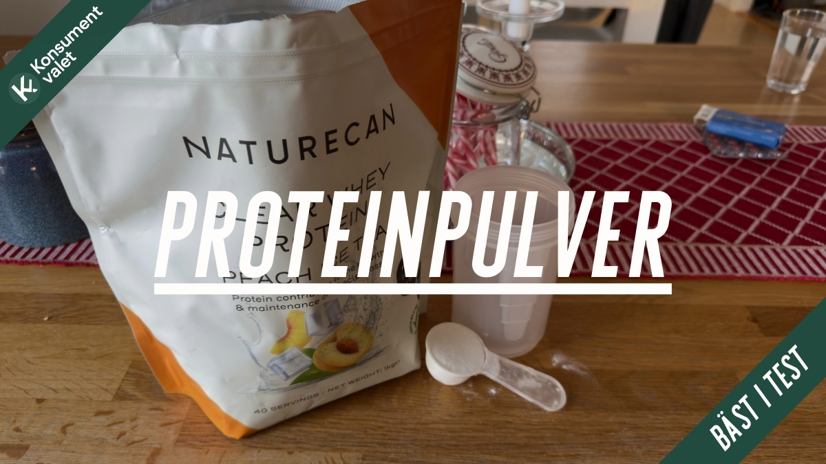Proteinpulver bäst i test