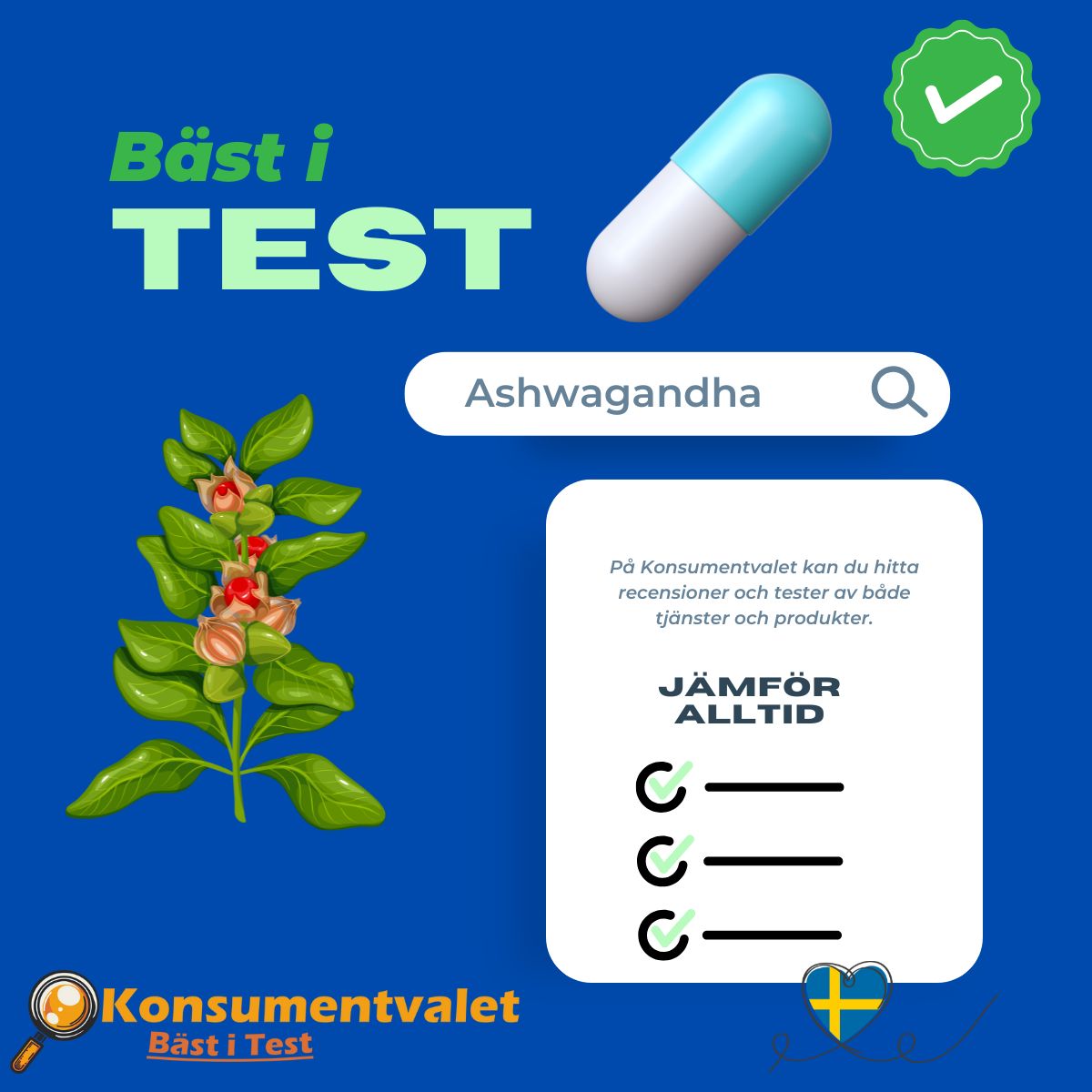 Ashwagandha bäst i test exempel bild