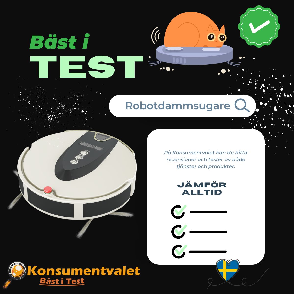 Robotdammsugare bäst i test