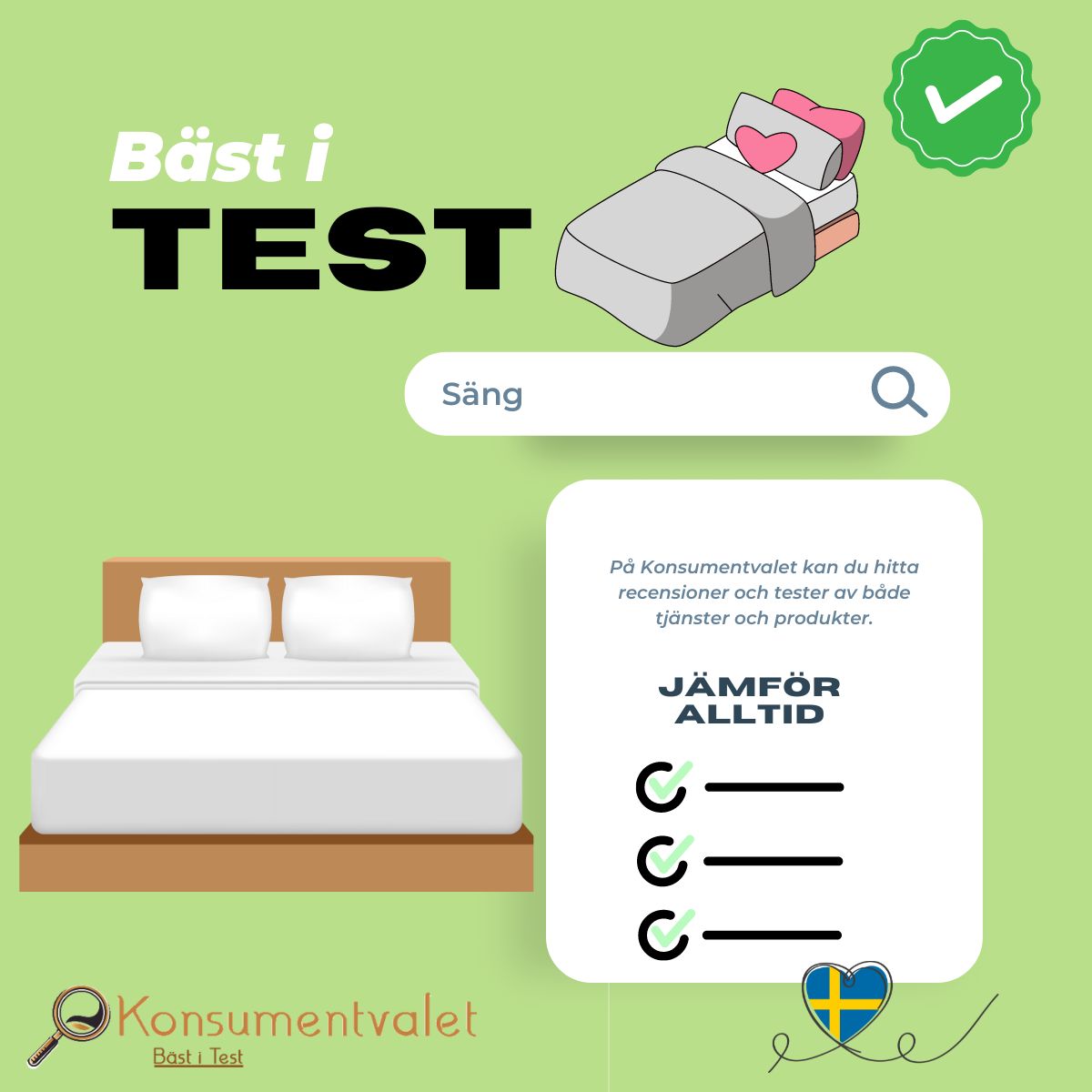 Säng bäst i test