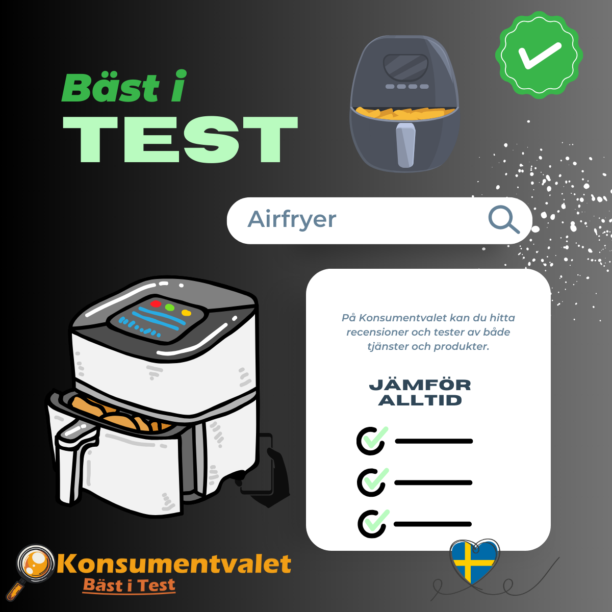 airfryer exempelbild bäst i test