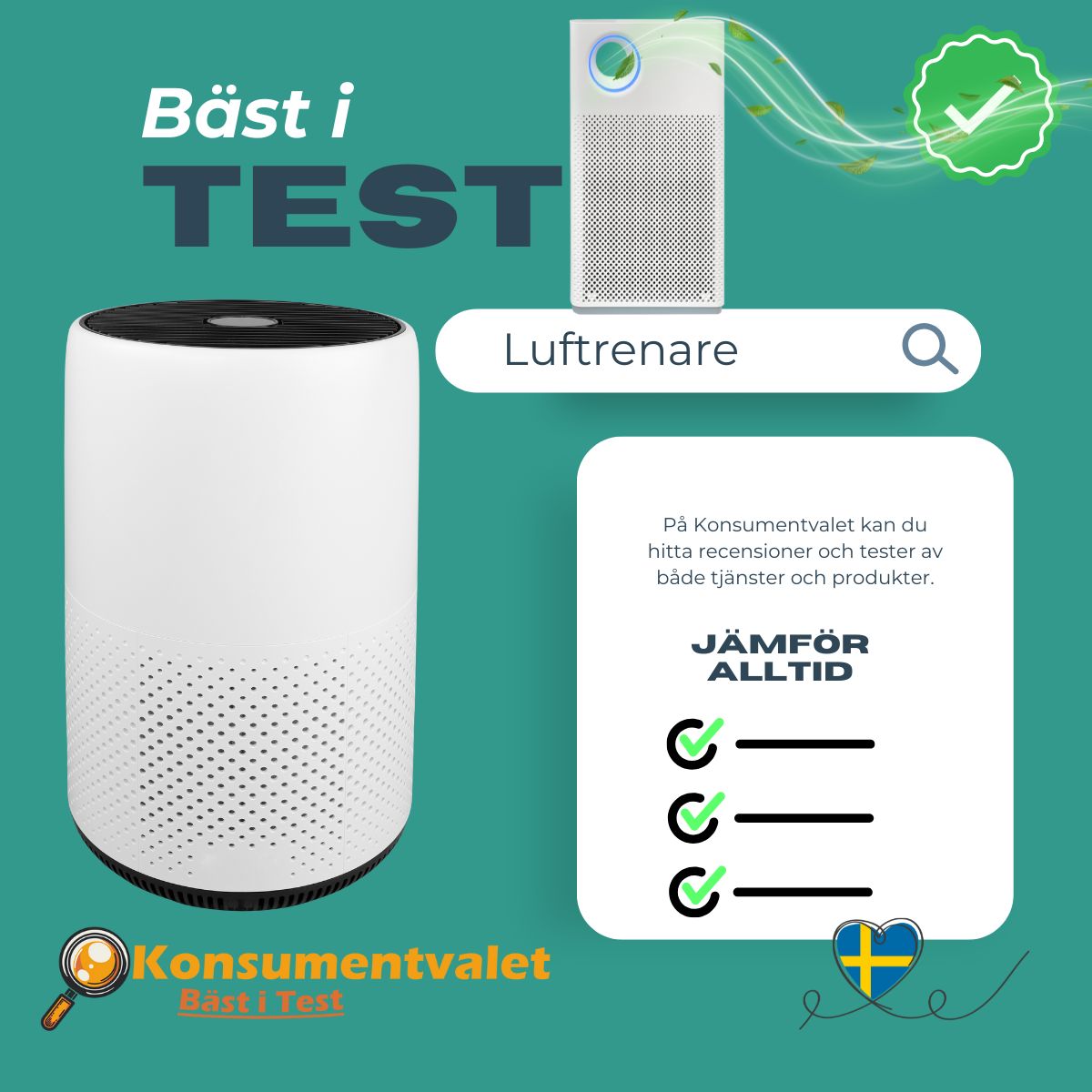 Luftrenare bäst i test