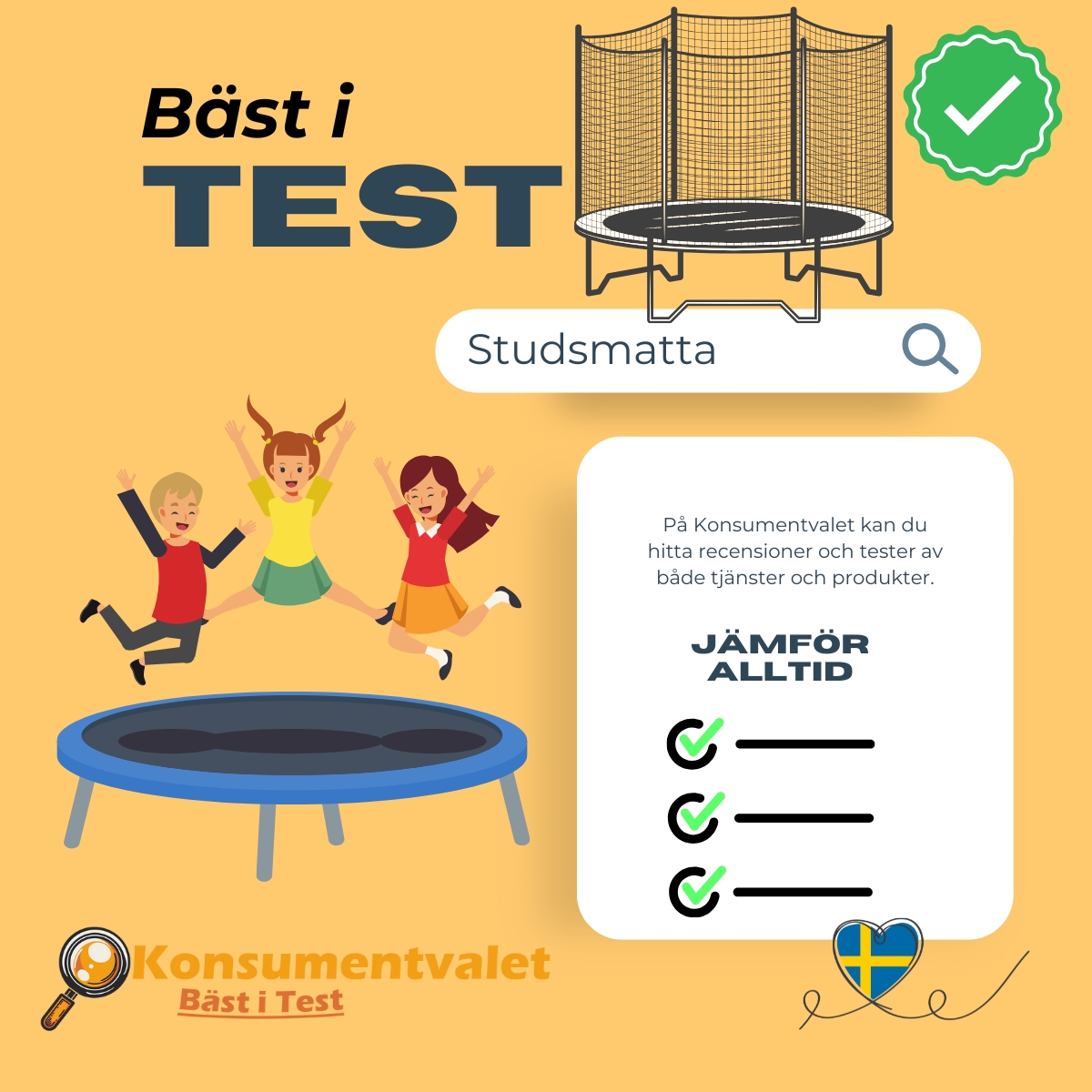 Studsmatta bäst i test