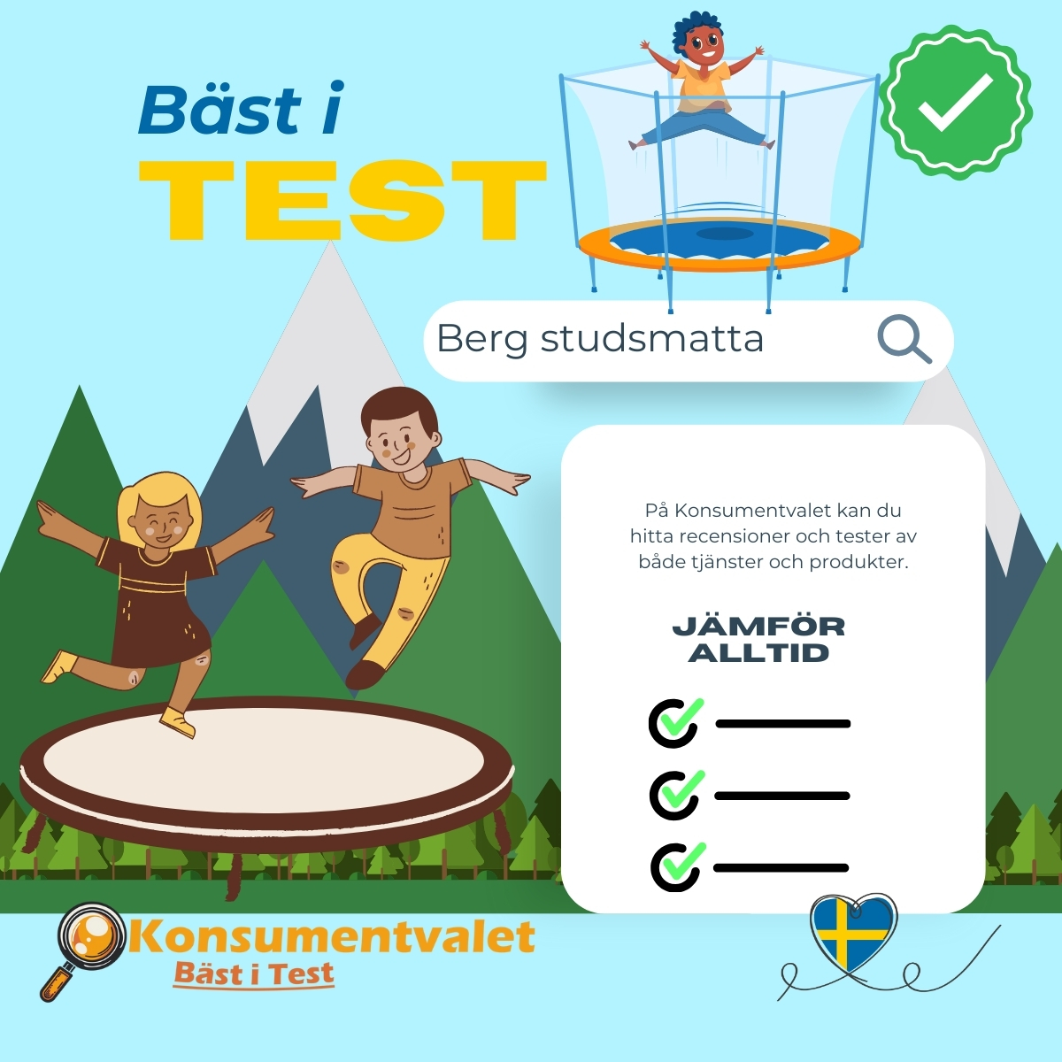 Berg studsmatta bäst i test