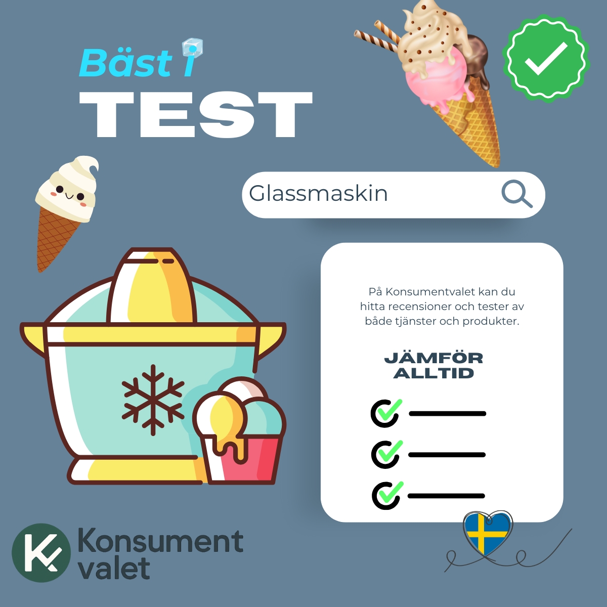 Glassmaskin bäst i test