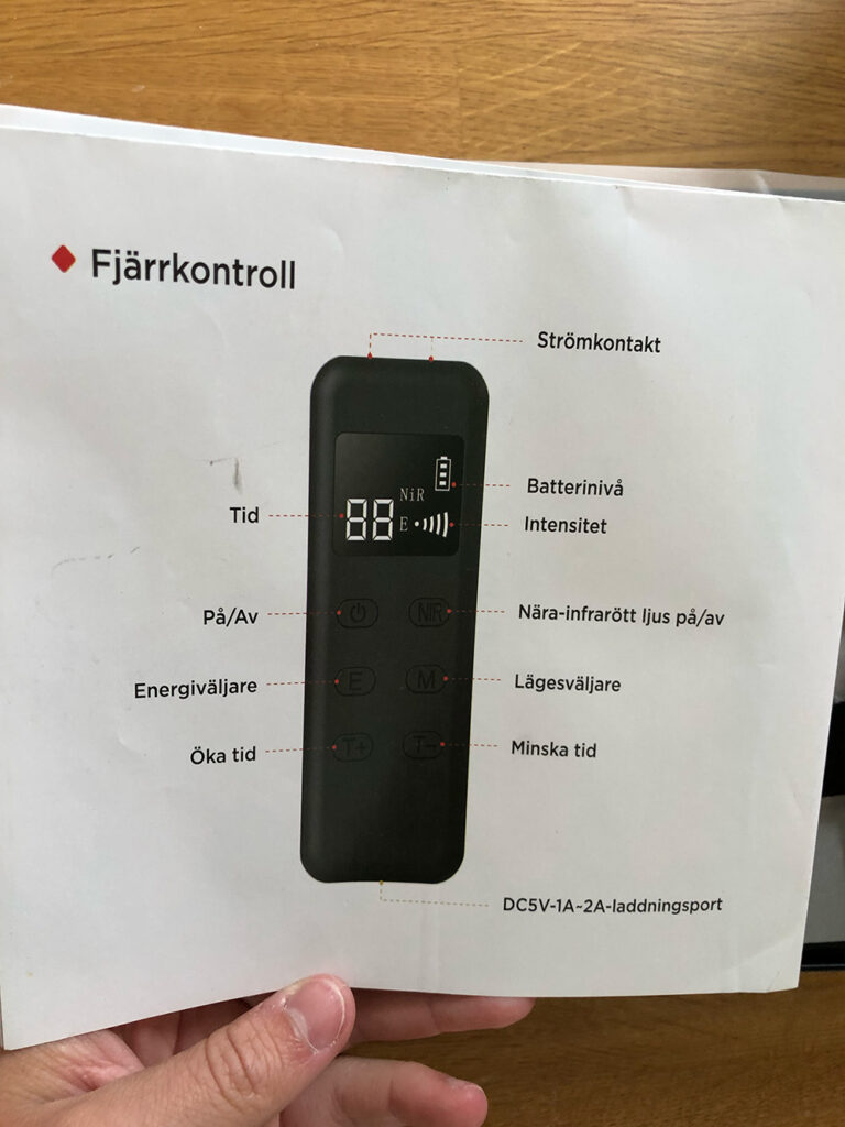 Fjärrkontroll bruksanvisning