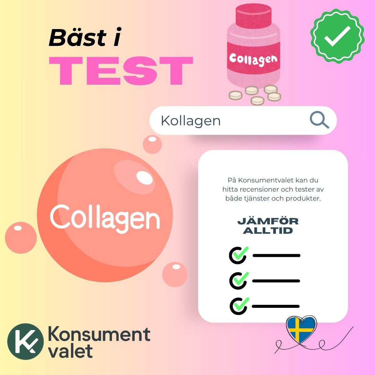 Kollagen bäst i test