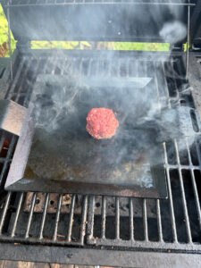 40x27 stekbord med köttfärsboll