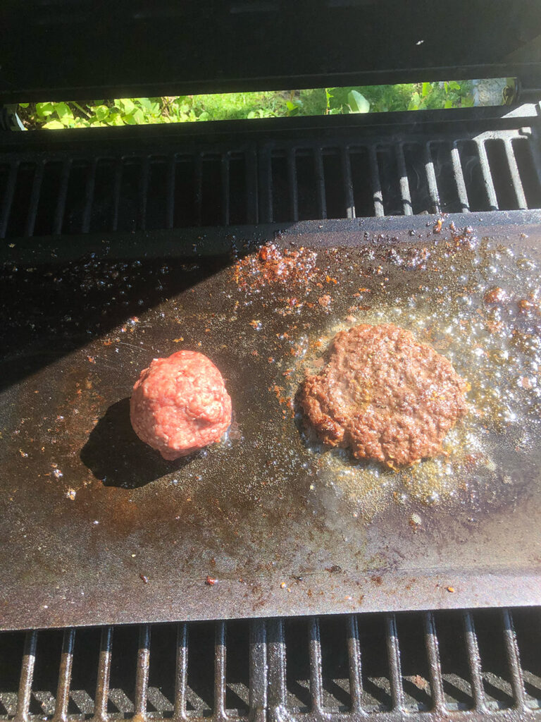 Burgare på kockum jernverks stekbord