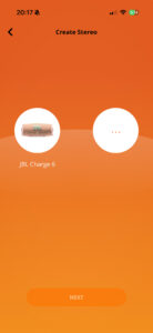 JBL App gör stereo sida