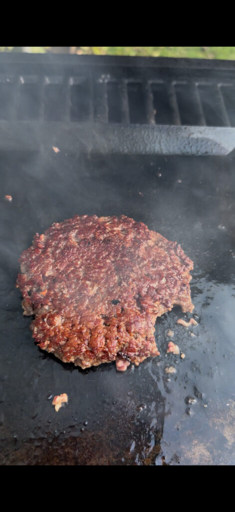 Smashad burgare på 40x27 stekbord