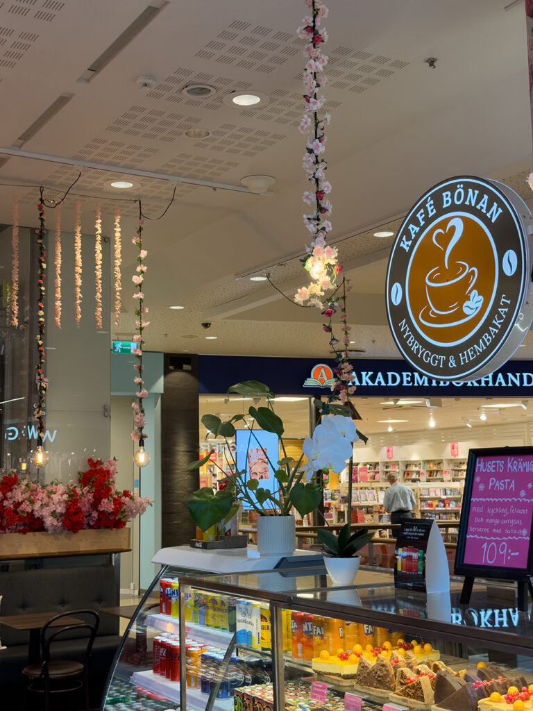 Cafe bönan inuti
