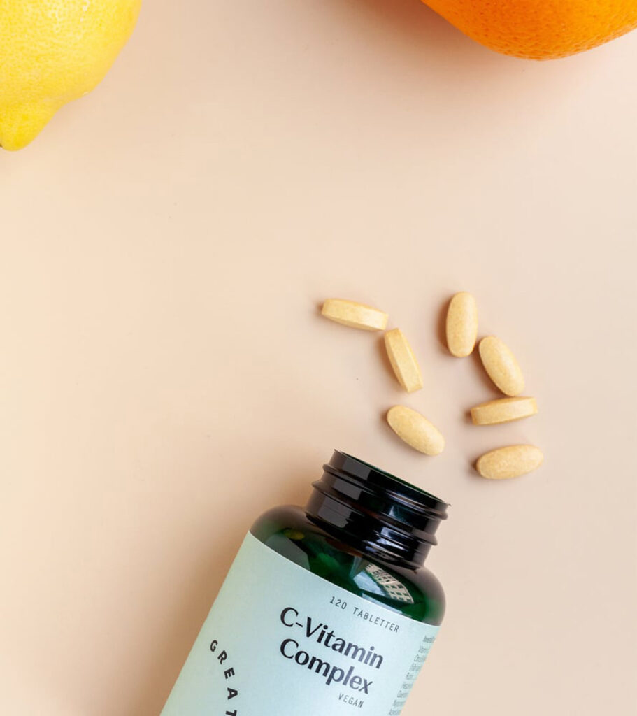 Great Earth vitamin c bredvid tabletter