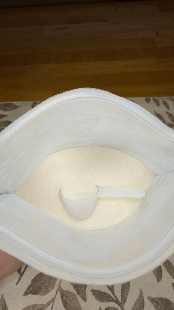 Inuti Källa kollagen påse