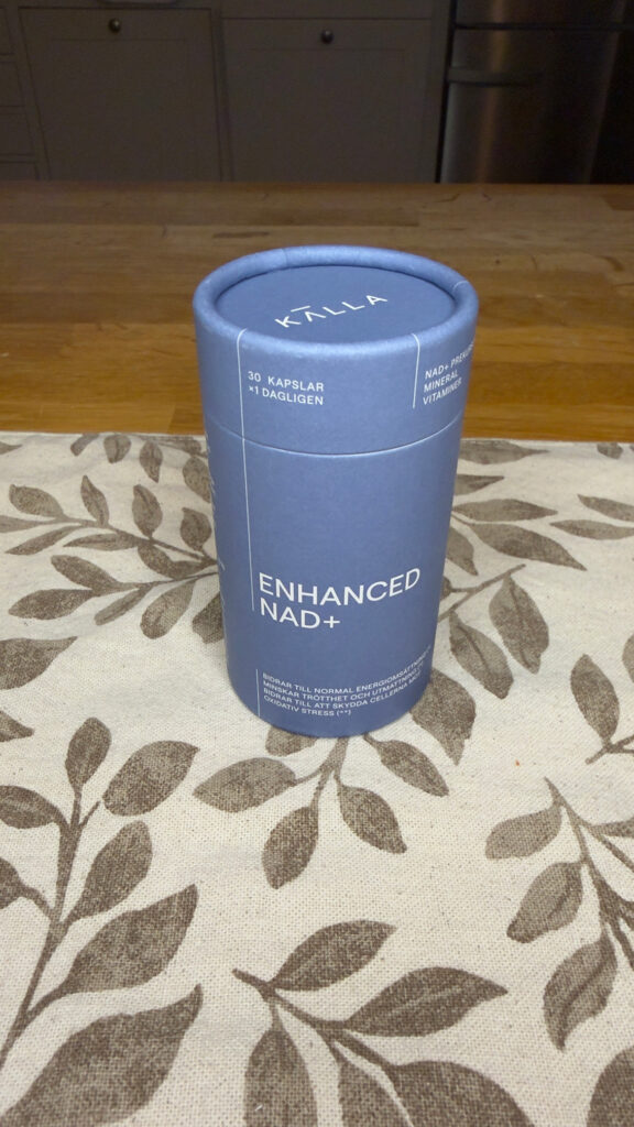 NAD+ av källa stående burk